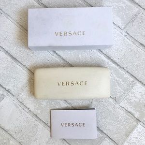 Versace glasses case with box and card